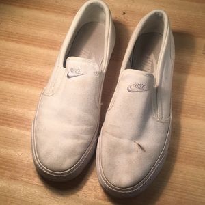 Women’s Nike White Slip-On